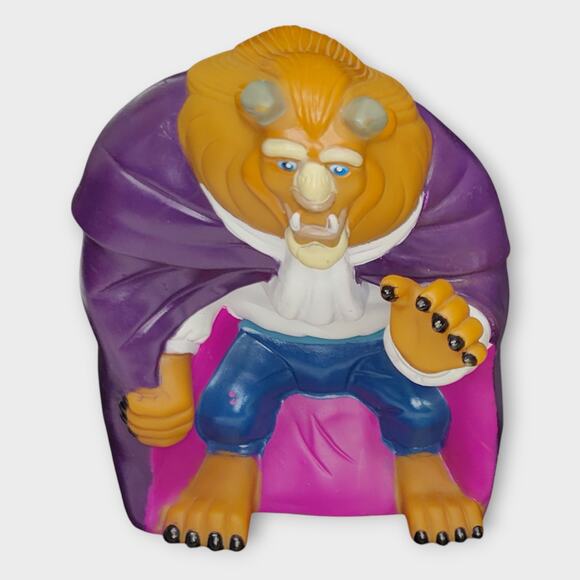 Vintage Disney Pizza Hut Beauty & The Beats 90's Puppet Toys Complete Set Of 4 - Picture 1 of 11